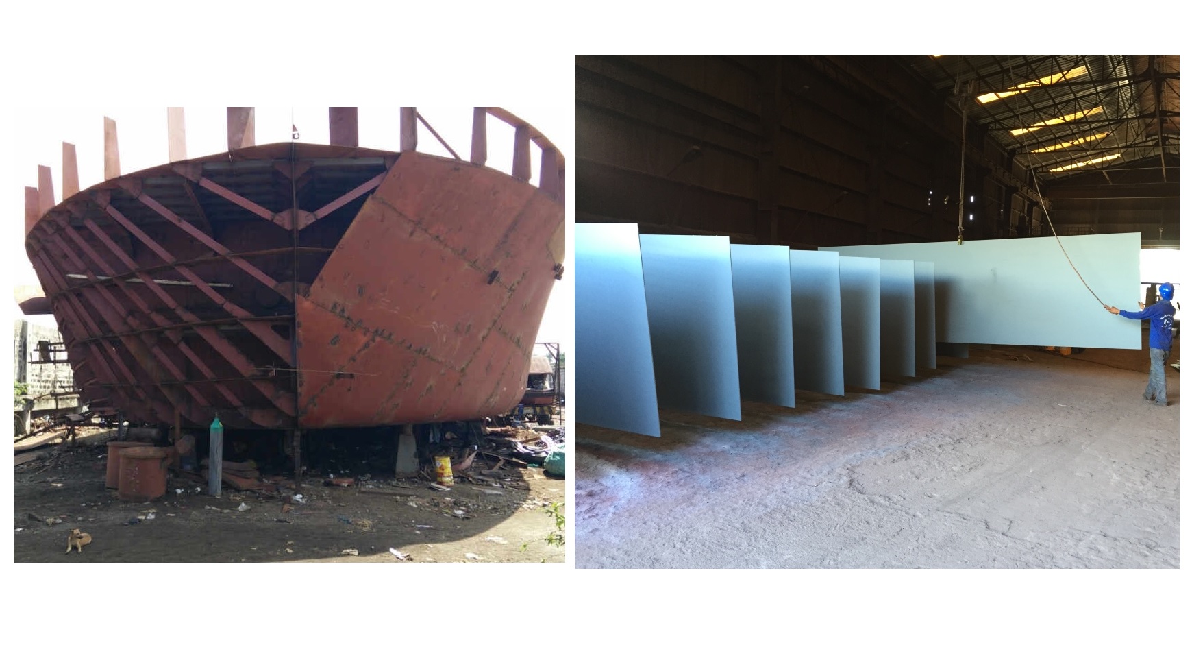 Ship Building Sandblasting